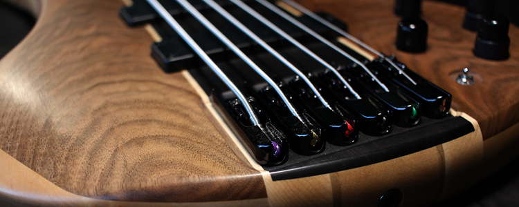 F-Lower 6 strings Bass  | Flamed walnut "Zero-matte" finish