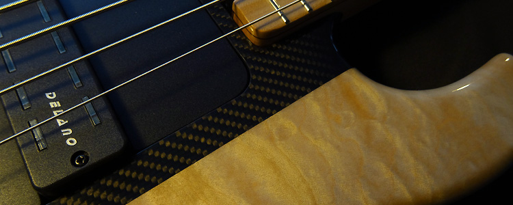 Session Bass | The modular 5 strings bass with "Serge " style carbon fiber core